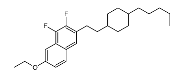 7-ethoxy-1,2-difluoro-3-[2-(4-pentylcyclohexyl)ethyl]naphthalene Structure