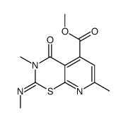 methyl 3,7-dimethyl-2-methylimino-4-oxopyrido[3,2-e][1,3]thiazine-5-carboxylate Structure