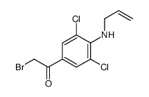 2-bromo-1-[3,5-dichloro-4-(prop-2-enylamino)phenyl]ethanone Structure