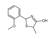 4-Thiazolidinone, 2-(2-methoxyphenyl)-5-methyl- Structure