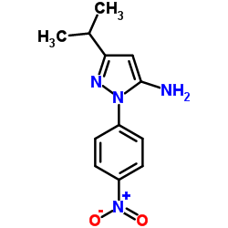 3-ISO-PROPYL-1-(4-NITROPHENYL)-1H-PYRAZOL-5-AMINE structure