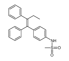 N-[4-(1,2-diphenylbut-1-enyl)phenyl]methanesulfonamide Structure