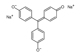 disodium,4-[(4-oxidophenyl)-(4-oxocyclohexa-2,5-dien-1-ylidene)methyl]phenolate Structure