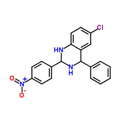 6-Chloro-2-(4-nitrophenyl)-4-phenyl-1,2,3,4-tetrahydroquinazoline Structure