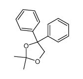 2,2-dimethyl-4,4-diphenyl-1,3-dioxolane结构式