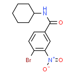 4-Bromo-N-cyclohexyl-3-nitrobenzamide结构式
