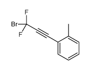 1-(3-bromo-3,3-difluoroprop-1-ynyl)-2-methylbenzene Structure