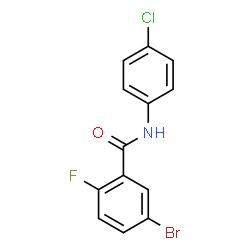 5-bromo-N-(4-chlorophenyl)-2-fluorobenzamide结构式