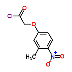 (3-Methyl-4-nitrophenoxy)acetyl chloride结构式