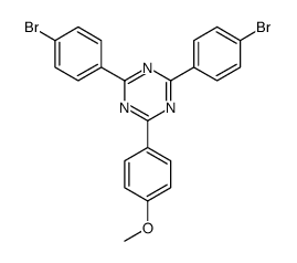 2,4-bis(4-bromophenyl)-6-(4-methoxyphenyl)-1,3,5-triazine Structure