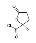 2-Furancarbonyl chloride, tetrahydro-2-methyl-5-oxo-, (S)- (9CI) structure