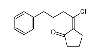 2-(1-chloro-4-phenylbutylidene)cyclopentan-1-one结构式