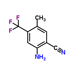 2-Amino-5-methyl-4-(trifluoromethyl)benzonitrile结构式