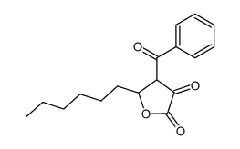 4-benzoyl-5-hexyl-dihydro-furan-2,3-dione结构式