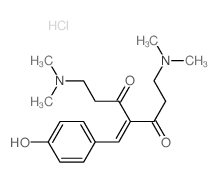 1,7-Bis(dimethylamino)-4-(4-hydroxybenzylidene)-3,5-heptanedione结构式
