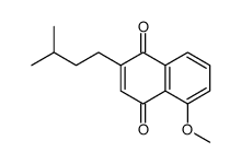 5-methoxy-2-(3-methylbutyl)naphthalene-1,4-dione结构式