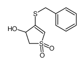 4-benzylsulfanyl-1,1-dioxo-2,3-dihydrothiophen-3-ol结构式
