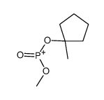 Phosphonic acid, methyl, cyclopentyl methyl ester Structure
