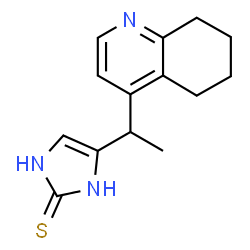 2H-Imidazole-2-thione,1,3-dihydro-4-[1-(5,6,7,8-tetrahydro-4-quinolinyl)ethyl]- Structure