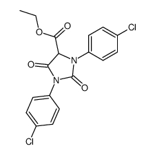 1-(4-chlorophenyl)-3-(4-chlorophenyl)-5-carbethoxyhydantoin结构式