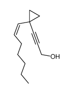 3-[((Z)-1-Hept-1-enyl)-cyclopropyl]-prop-2-yn-1-ol结构式