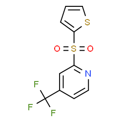 PYRIDINE, 2-(2-THIENYLSULFONYL)-4-(TRIFLUOROMETHYL)- structure