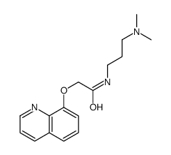 N-[3-(dimethylamino)propyl]-2-quinolin-8-yloxyacetamide结构式