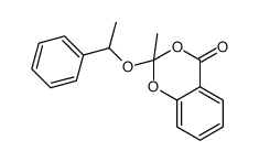 2-methyl-2-(1-phenylethoxy)-1,3-benzodioxin-4-one Structure