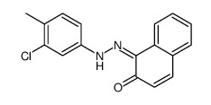 1-[(3-chloro-4-methylphenyl)hydrazinylidene]naphthalen-2-one结构式