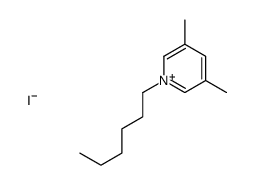 1-hexyl-3,5-dimethylpyridin-1-ium,iodide Structure