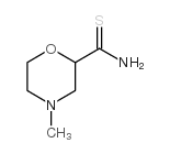 4-METHYL-MORPHOLINE-2-CARBOTHIOIC ACID AMIDE结构式