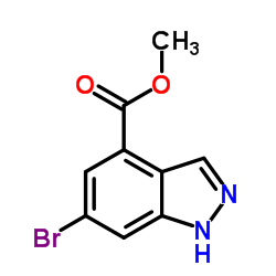 6-溴-4-吲唑甲酸甲酯结构式