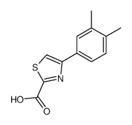 4-(3,4-dimethylphenyl)-1,3-thiazole-2-carboxylic acid结构式