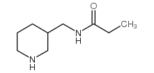 N-(piperidin-3-ylmethyl)propanamide Structure