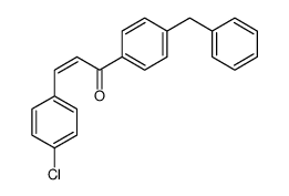 1-(4-benzylphenyl)-3-(4-chlorophenyl)prop-2-en-1-one Structure