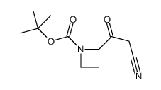 tert-butyl 2-(2-cyanoacetyl)azetidine-1-carboxylate结构式