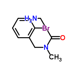 N-(2-Bromobenzyl)-N-methylglycinamide结构式