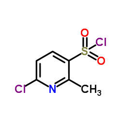 6-氯-2-甲基吡啶-3-磺酰氯结构式