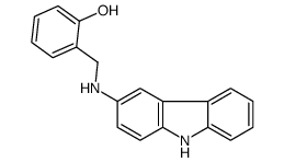 2-[(9H-carbazol-3-ylamino)methyl]phenol Structure