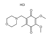 2,3-dimethoxy-5-methyl-6-morpholinomethyl-1,4-benzoquinone hydrochloride Structure