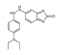 5-[2-[4-(diethylamino)phenyl]hydrazinyl]benzimidazol-2-one Structure