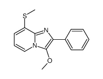 3-methoxy-8-methylsulfanyl-2-phenylimidazo[1,2-a]pyridine结构式