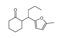 2-[1-(5-methylfuran-2-yl)butyl]cyclohexan-1-one Structure
