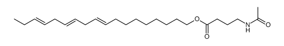 4-Acetylamino-butyric acid (9E,12E,15E)-octadeca-9,12,15-trienyl ester Structure