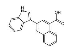 2-(1H-indol-3-yl)cinchoninic acid structure