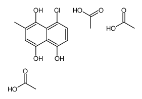 acetic acid,8-chloro-2-methylnaphthalene-1,4,5-triol Structure