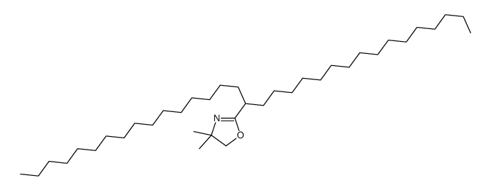 4,4-dimethyl-2-tritriacontan-17-yl-5H-1,3-oxazole结构式