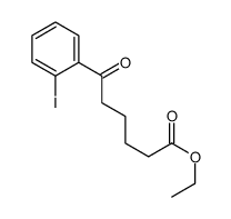 ethyl 6-(2-iodophenyl)-6-oxohexanoate结构式