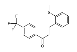 3-(2-THIOMETHYLPHENYL)-4'-TRIFLUOROMETHYLPROPIOPHENONE结构式