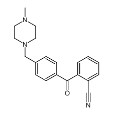 2-CYANO-4'-(4-METHYLPIPERAZINOMETHYL) BENZOPHENONE Structure